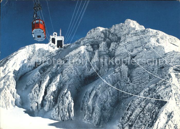 Seilbahn Saentis Bergstation Fernsehsender Schwaegalp