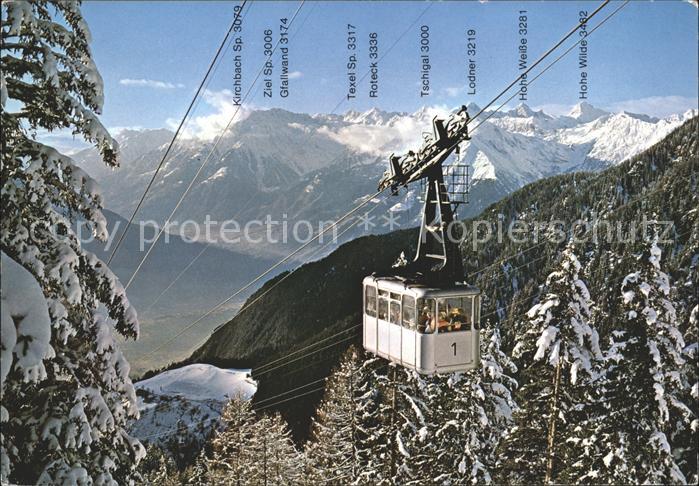 Seilbahn Ifinger Meran Funivia Ivigna Merano