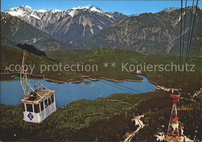 Seilbahn Zugspitze Eibsee Ammergauer Alpen Kreuzspitze