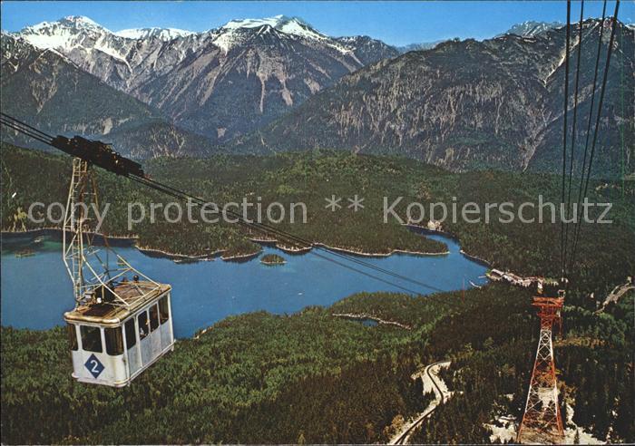 Seilbahn Zugspitze Eibsee Ammergauer Alpen Kreuzspitze