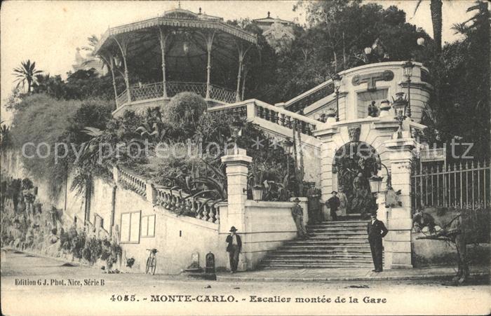 Monte-Carlo Escalier montee de la Gare