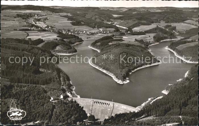 Aggertalsperre Fliegeraufnahme