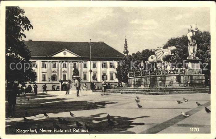 Klagenfurt Woerthersee Neuer Platz Rathaus