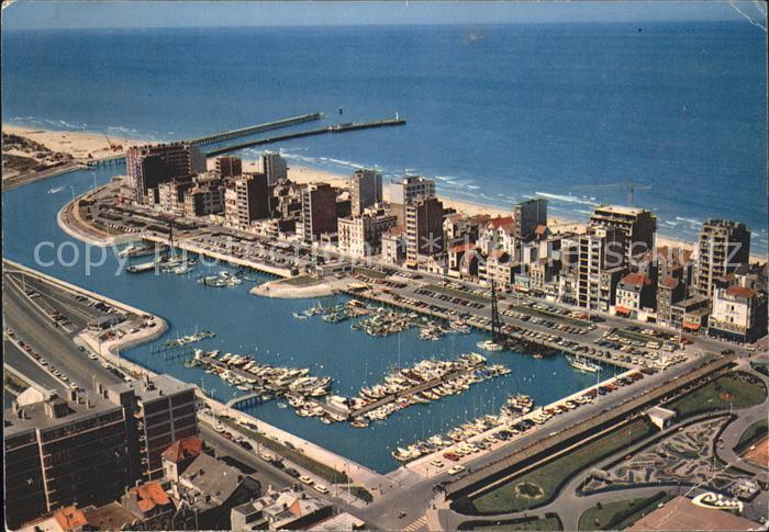 Blankenberge Fliegeraufnahme Hafen