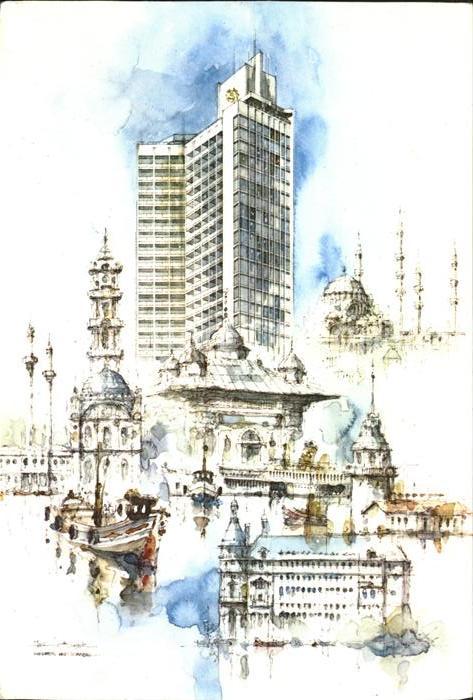 Istanbul Constantinopel Sheraton Hotel Suluboya Isil oezisik