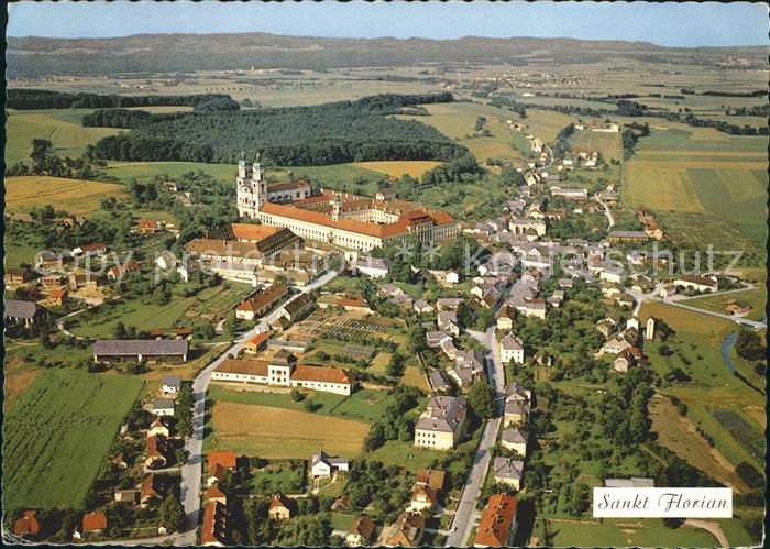 Sankt Florian Augustinerchorherrnstift Fliegeraufnahme