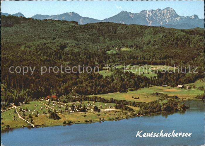 Keutschach See Camping Dobein Mittagskogel Fliegeraufnahme