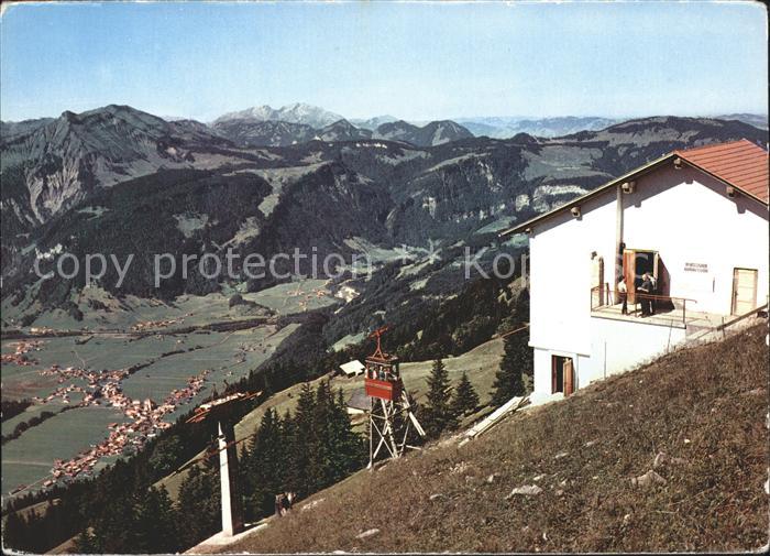 Bezau Vorarlberg Seilbahn Sonderdach-Baumgartenhoehe