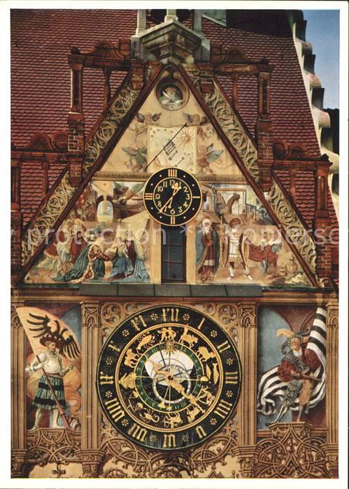 Ulm Donau Astronomische Uhr am Rathaus