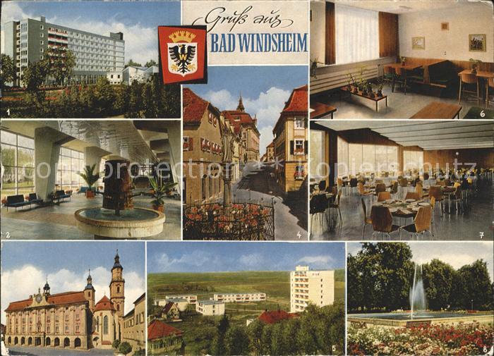 Bad Windsheim Sanatorium Frankenwald Wandelhalle Rathaus Kilianskirche