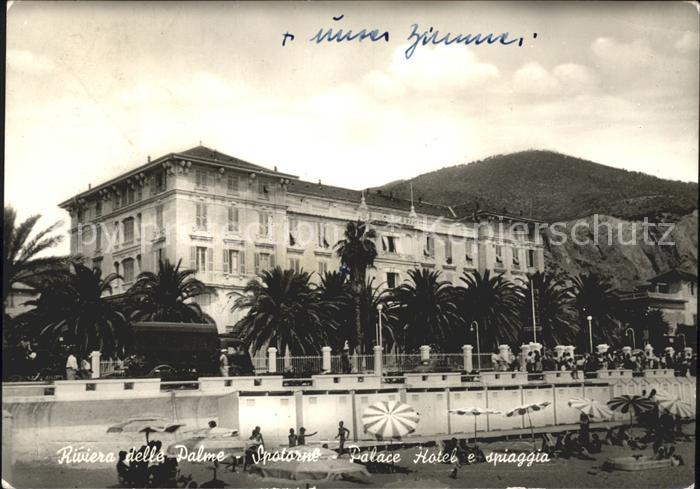 Spotorno Savona Liguria Riviera delle Palme Palace Hotel Spiaggia