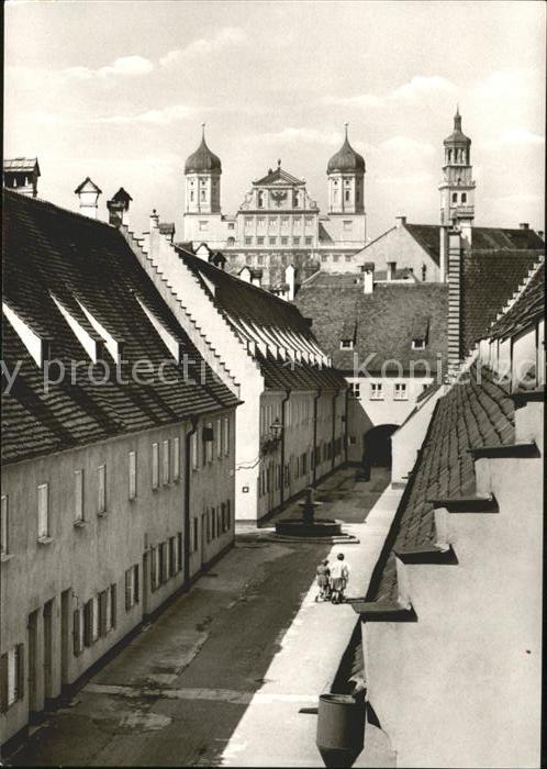 Augsburg Fuggerei Ochsengasse Rathaus Perlach