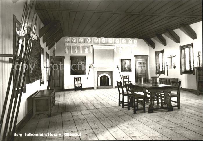 Falkenstein Harz Burg Falkenstein Rittersaal