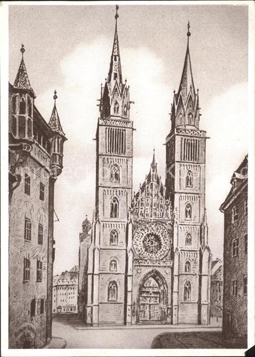 NueRNBERG  CITY Lorenzkirche Mendelsohn-Verlag-Nr. 8