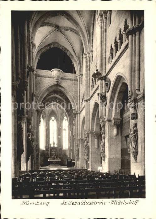 NueRNBERG  CITY St. Sebalduskirche Mittelschiff