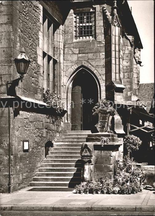 Goettingen Niedersachsen Rathaustreppe