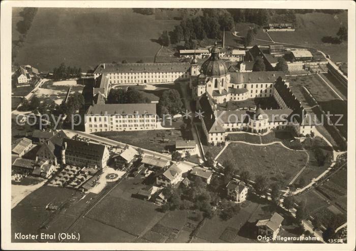 Ettal Kloster Ettal Fliegeraufnahme