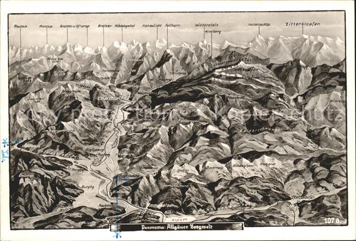 Sonthofen Oberallgaeu Panorama Allgaeuer Bergwelt