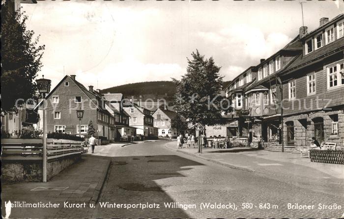Willingen Hessen Briloner Strasse Heilklimatischer Kurort Wintersportplatz