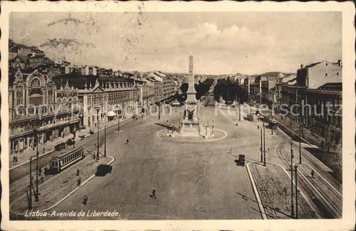 Lisboa Avenida da Liberdade Denkmal