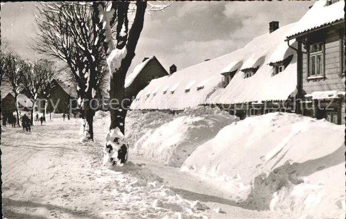 St Andreasberg Harz Schuetzenstrasse Luftkurort Bergstadt Wintersportplatz