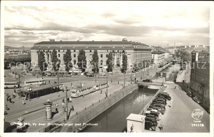 Goeteborg Vy oever Drottningtorget med Posthuset