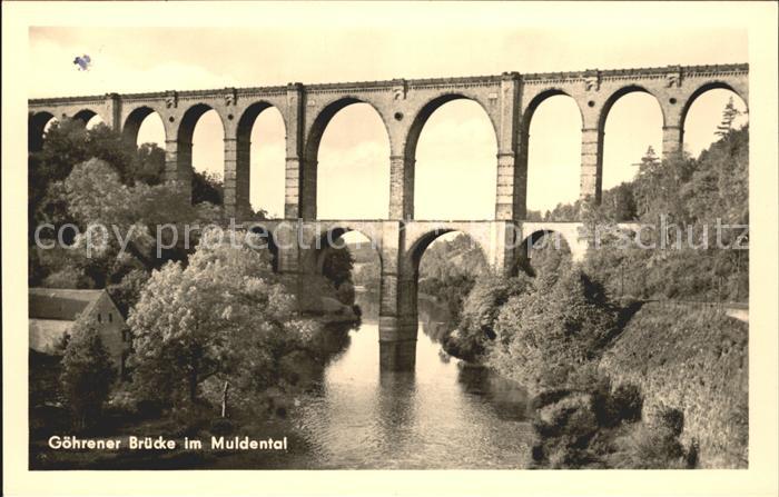 Bruecken Bauwerke Goehrener Bruecke im Muldental