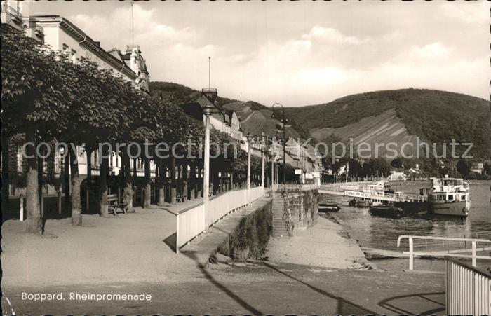 Boppard Rhein Rheinpromenade Dampfer Anleger