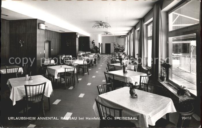Ramsau Hainfeld Urlaubsheim Annental Speisesaal