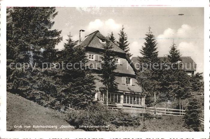 Schonach Schwarzwald Gasthaus Zur Schwedenschanze Rohrhardsberg