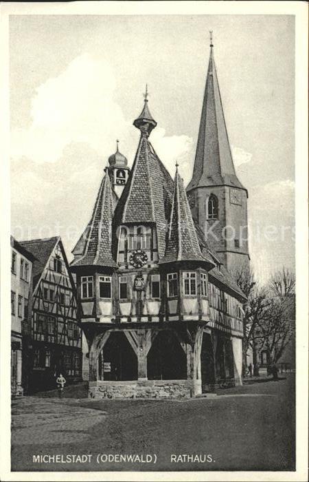 Michelstadt Rathaus Historisches Gebaeude