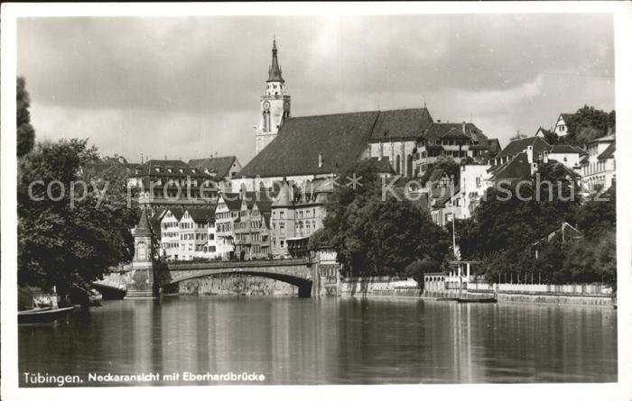 TueBINGEN BW Neckaransicht mit Eberhardbruecke Kirche