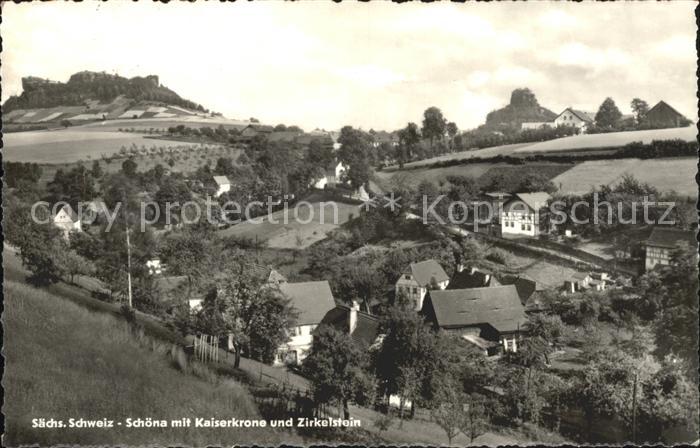Schoena Elbe mit Kaiserkrone und Zirkelstein