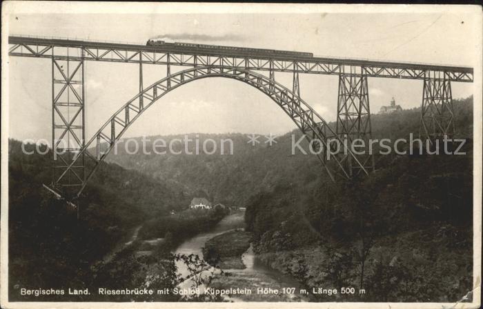Solingen Riesenbruecke Eisenbahn Schloss Kueppelstein
