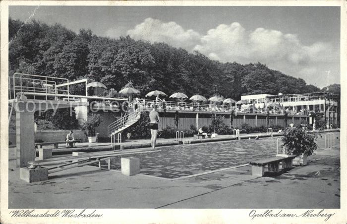 Wiesbaden Opelbad am Neroberg Schwimmbad Weltkurstadt