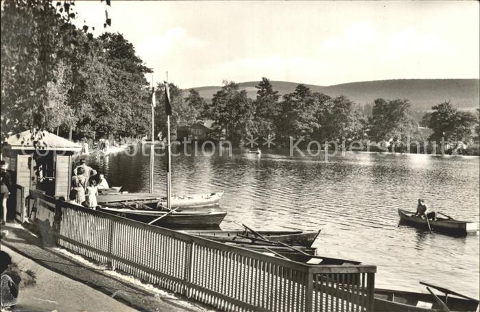 Georgenthal Gotha Hammerteich Anlegestelle Boot