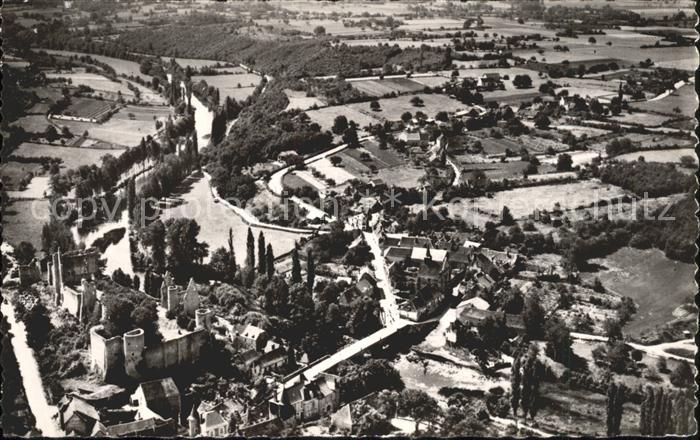 Angles-sur-l Anglin Ruines du Chateau et Vallee de l'Anglin vue aerienne