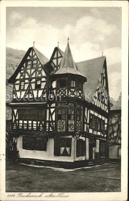Bacharach Rhein Altes Haus Fachwerk Erker