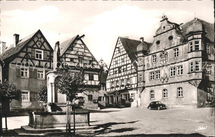 Wolframs-Eschenbach Marktplatz Brunnen