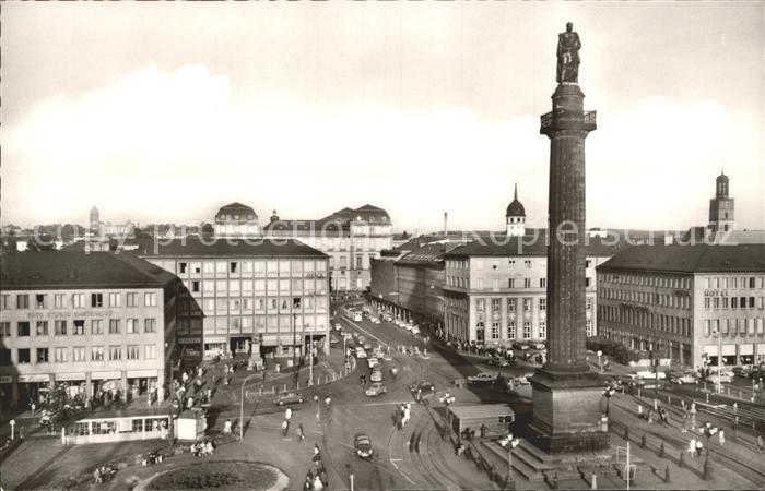 Darmstadt Luisenplatz mit Ludwigsmonument