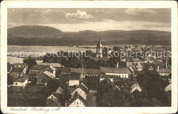 Tambach-Dietharz Ortsansicht mit Kirche