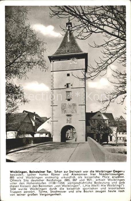Waiblingen Beinsteiner Tor Geschichte