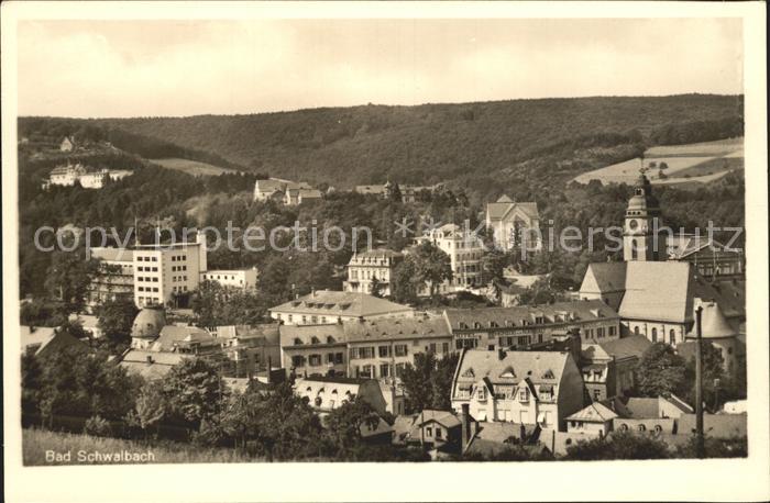 Bad Schwalbach Ortsansicht mit Kirche
