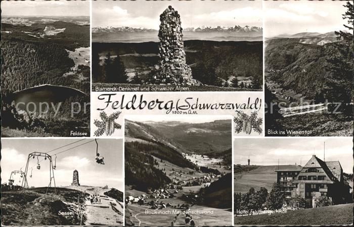 Feldberg Schwarzwald Feldsee Bismarck Denkmal Sessellift Schweizer Alpen Wiesent