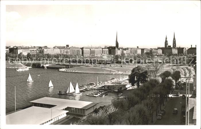 HAMBURG  CITY Lombardsbruecken und Innenstadt