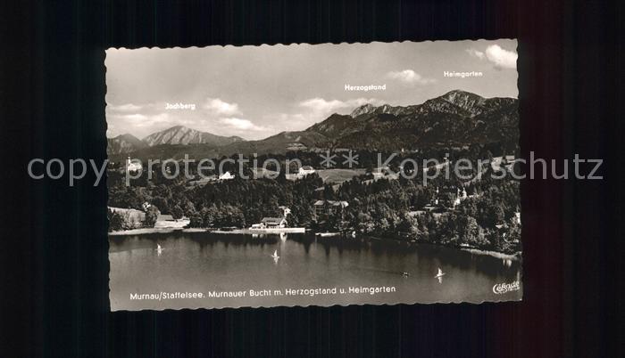 Murnau Staffelsee Bucht mit Herzogstand und Heimgarten Bayerische Alpen Fliegera