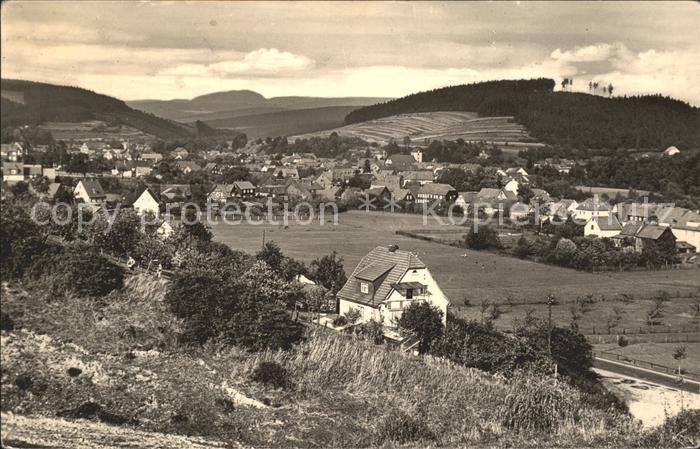 Schwarza Thueringer Wald Blick vom unteren Sandberg