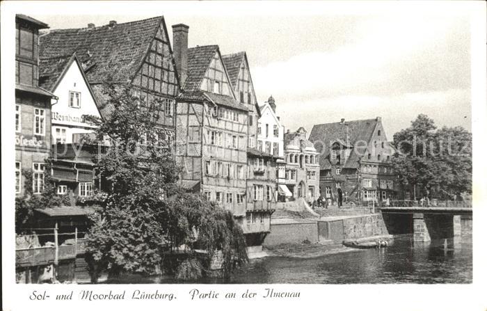 LueNEBURG  CITY Partie an der Ilmenau Solbad Moorbad