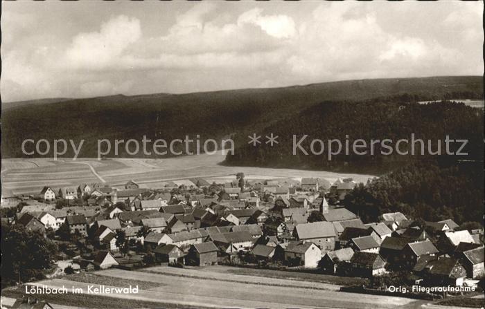 Loehlbach im Kellerwald Fliegeraufnahme