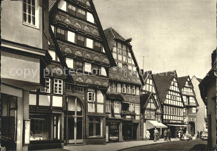 Bad Salzuflen Alte Haeuser in der Langestrasse